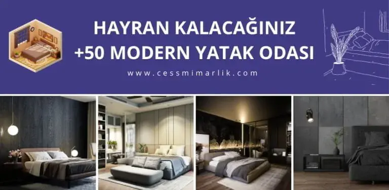 Modern yatak odası takımları